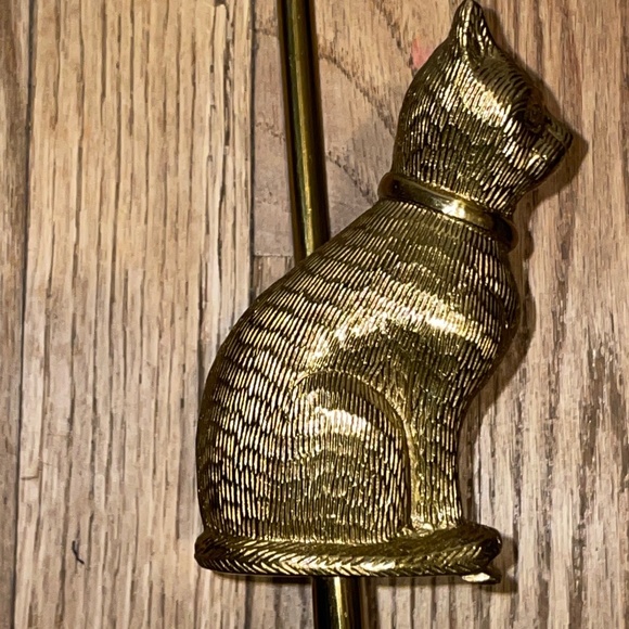 Anthropologie Brass Cat Hook - Picture 1 of 3
